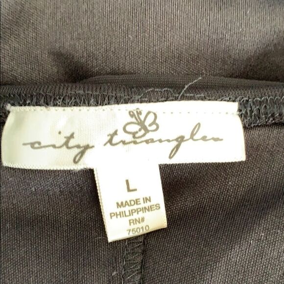 City Triangles strappy black dress- juniors size L - Picture 6 of 7